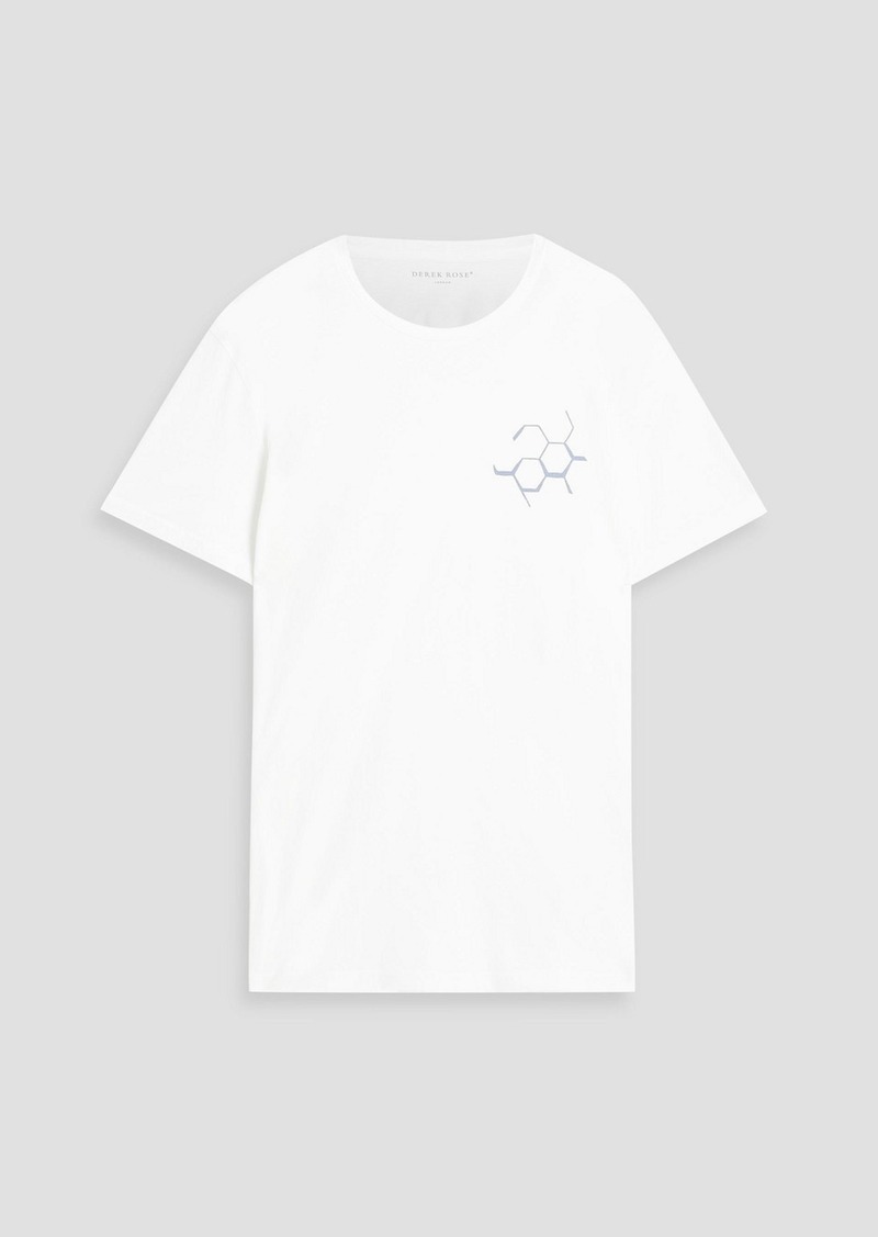 Derek Rose - Printed cotton-jersey T-shirt - White - 3XL