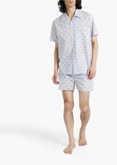 Derek Rose - Printed cotton pajama set - Blue - L
