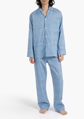 Derek Rose - Printed cotton pajama set - Blue - S