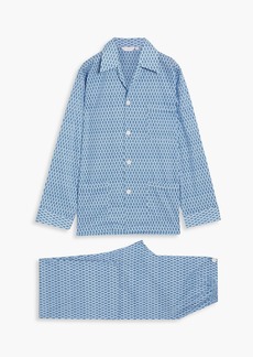 Derek Rose - Printed cotton pajama set - Blue - XXL