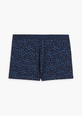 Derek Rose - Printed stretch-cotton jersey boxer briefs - Blue - XS