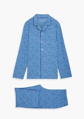 Derek Rose - Printed stretch-modal jersey pajama set - Blue - 3XL