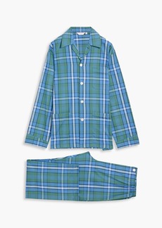 Derek Rose - Ranga checked cotton-flannel pajama set - Blue - S