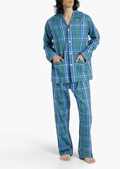 Derek Rose - Ranga checked cotton-flannel pajama set - Blue - S