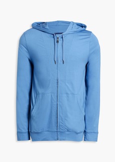 Derek Rose - Stretch-modal jersey zip-up hoodie - Blue - XXL
