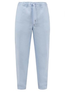 Derek Rose - Sydney Drawstring-waist Linen Trousers - Mens - Blue