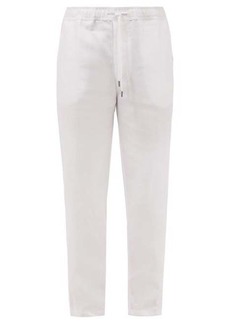 Derek Rose - Sydney Drawstring-waist Linen Trousers - Mens - White