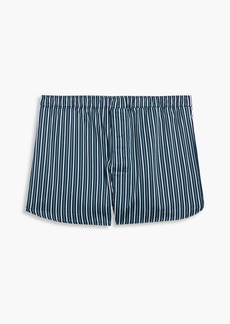 Derek Rose - Wellington striped cotton boxer shorts - Blue - XXL