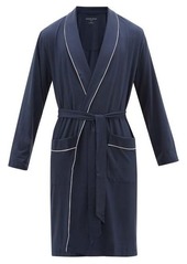 Derek Rose Basel piped-trim modal-blend robe