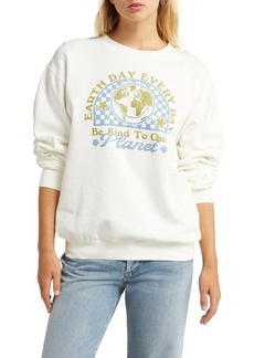 Desert Dreamer Smiley Earth Day Cotton Blend Sweatshirt