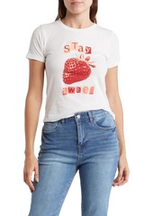 Desert Dreamer Stay Sweet Strawberry Graphic T-Shirt in Vintage White at Nordstrom Rack