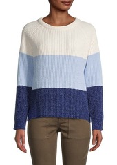 Design History Colorblock Raglan Knitted Sweater