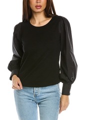 Design History Combo Puff Sleeve Blouse