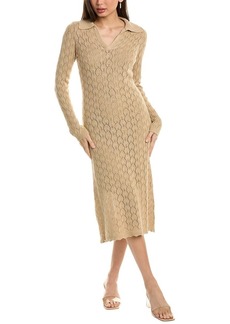 Design History Dina Linen-Blend Midi Dress