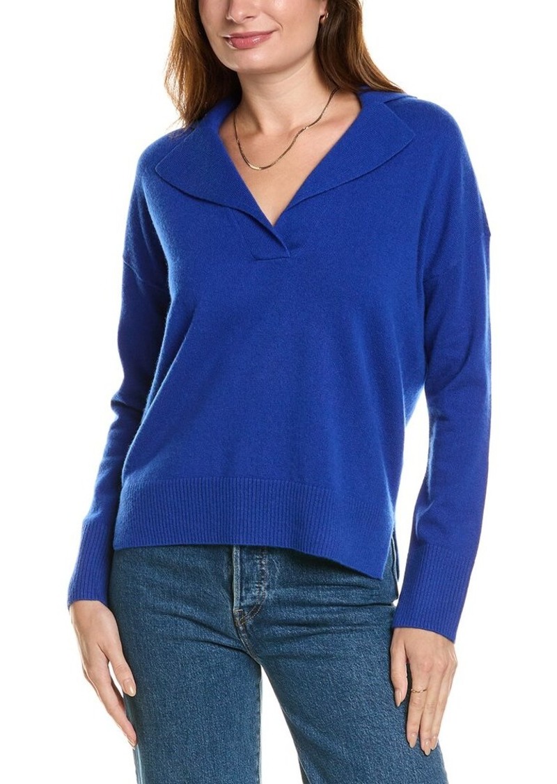 Design History Notched Collar Cashmere Sweater