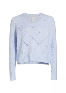 Design History Embellished Diamond Pontelle-Knit Sweater