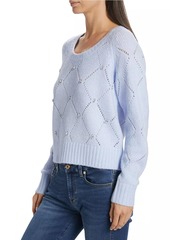 Design History Embellished Diamond Pontelle-Knit Sweater