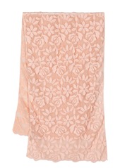 D.Exterior floral-embroidered scarf