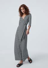 "DVF - Abigail Silk Jersey Maxi Wrap Dress by Diane Von Furstenberg