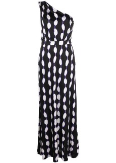 Diane Von Furstenberg abstract-print one-shoulder dress