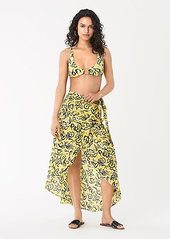 Diane Von Furstenberg Amanda Rayon Beach Wrap Skirt