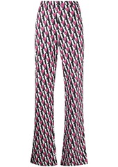 Diane Von Furstenberg Caspian silk flared trousers
