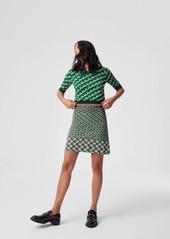 Diane Von Furstenberg Coretta Knit Jacquard Skirt