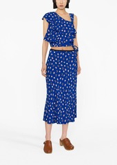Diane Von Furstenberg Delphine polka dot-print skirt