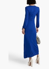 Diane von Furstenberg - Akil wrap-effect cady maxi dress - Blue - US 00
