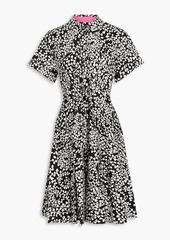 Diane von Furstenberg - Albus printed cotton-blend poplin mini shirt dress - Black - US 0