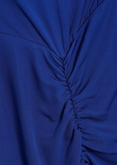 Diane von Furstenberg - Apollo ruched jersey maxi dress - Blue - XL
