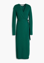 Diane von Furstenberg - Astrid wool and cashmere-blend midi wrap dress - Purple - XS