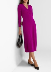 Diane von Furstenberg - Astrid wool and cashmere-blend midi wrap dress - Purple - XS