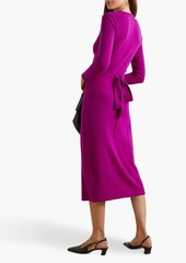 Diane von Furstenberg - Astrid wool and cashmere-blend midi wrap dress - Purple - XS