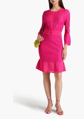 Diane von Furstenberg - Ava fluted knitted skirt - Pink - XS