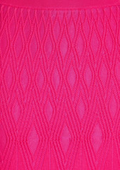 Diane von Furstenberg - Ava fluted knitted skirt - Pink - XS