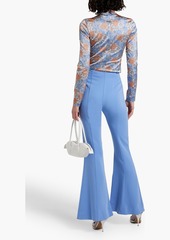 Diane von Furstenberg - Barcelona crepe flared pants - Blue - US 0