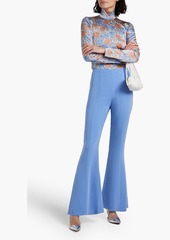 Diane von Furstenberg - Barcelona crepe flared pants - Blue - US 0