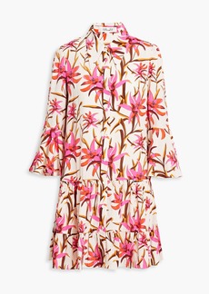 Diane von Furstenberg - Beata floral-print crepe mini dress - Pink - XXS