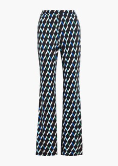 Diane von Furstenberg - Brooklyn printed stretch-jersey flared pants - Multicolor - S