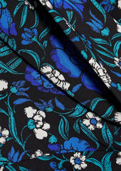 Diane von Furstenberg - Carla floral-print crepe midi wrap dress - Blue - XS