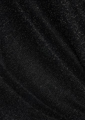 Diane von Furstenberg - Chaos one-sleeve metallic stretch-mesh top - Black - XL