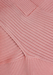 Diane von Furstenberg - Cropped ribbed-knit sweater - Pink - M