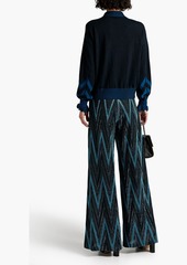 Diane von Furstenberg - Becky cutout wool-jacquard sweater - Black - M