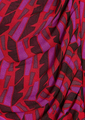Diane von Furstenberg - Dariella reversible printed stretch-mesh skirt - Red - XXS