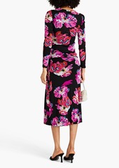 Diane von Furstenberg - Darlene reversible printed stretch-mesh midi skirt - Pink - XXS