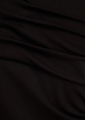 Diane von Furstenberg - Dolores one-shoulder ruched jersey top - Black - XXS