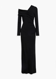 Diane von Furstenberg - Dolores one-shoulder stretch-jersey maxi dress - Black - M
