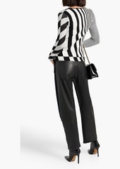 Diane von Furstenberg - Fila striped knitted sweater - Black - S
