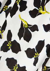 Diane von Furstenberg - Freddie floral-print crepe blouse - Black - XXS